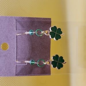 4 leaf cover earrings
